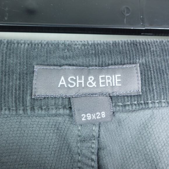 Ash and Erie Pants Pants Mens SZ 29/28 Corduroy Slim Fit Preppy Academic Casual - Picture 8 of 10